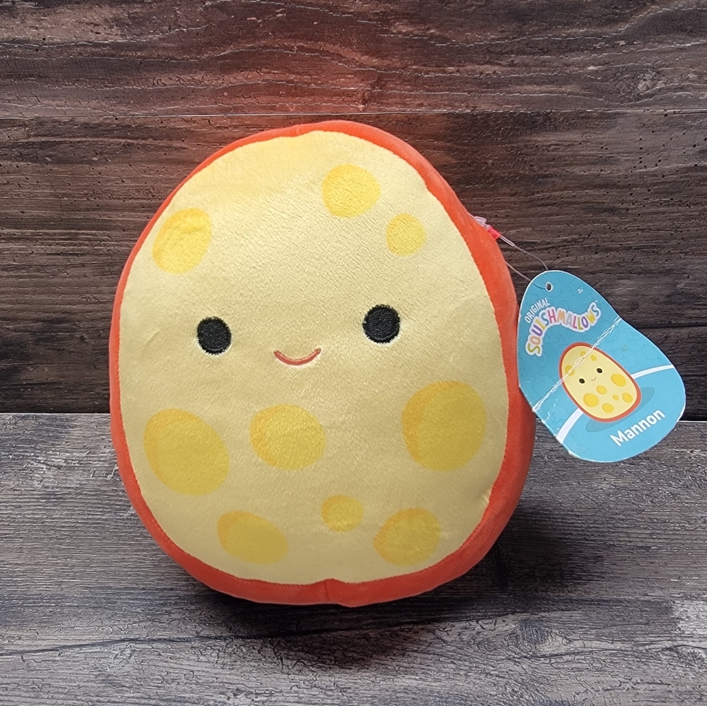 Squishmallows 8 inch Mannon the Gouda Cheese Plush NWT - Picture 1 of 3